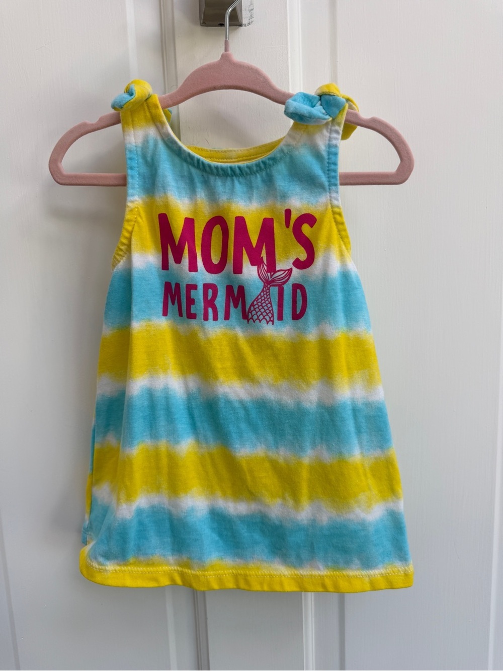 okie dokie Girls 4T Tie-Dye 'Mom's Mermaid' Tank Top Blouse Shirt